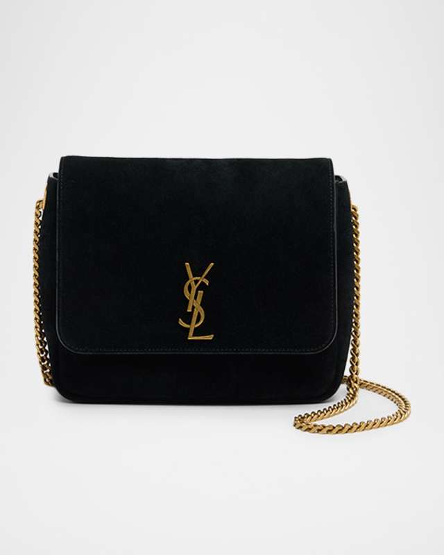 Kate YSL Flap Shoulder Bag in Suede